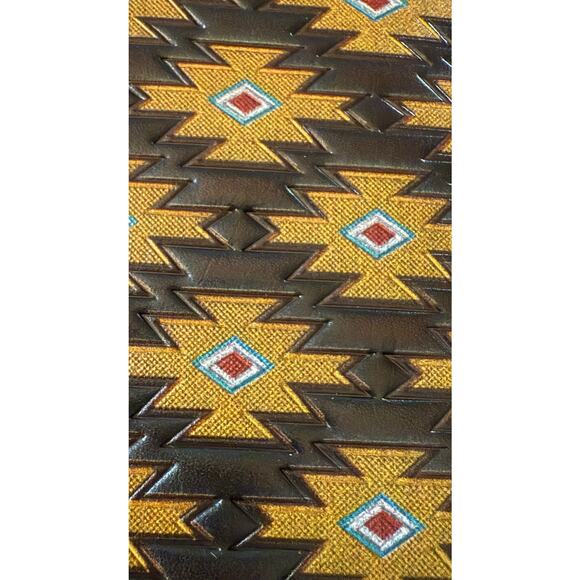 Red Dirt Hat Company Southwest Leather Rodeo Wallet, NWT - Picture 5 of 9